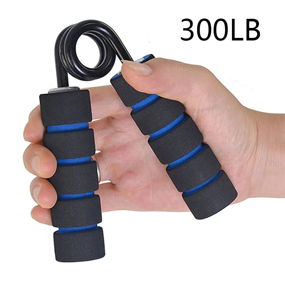 100-350Lbs Fitness Heavy Grips Forearm Exerciser Strengthener Metal Hand Grip with Sponge Cover Home Office Fitness Equipment