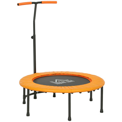 40" Trampoline Rebounder, Rebounder Trampoline, with Adjustable Handle, Orange