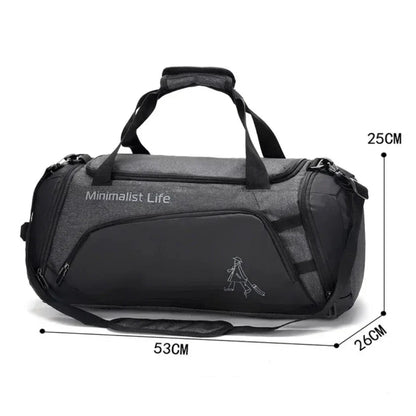 Waterbestendige Sport Tas – Meerdere Compartimenten - Schoenenvak
