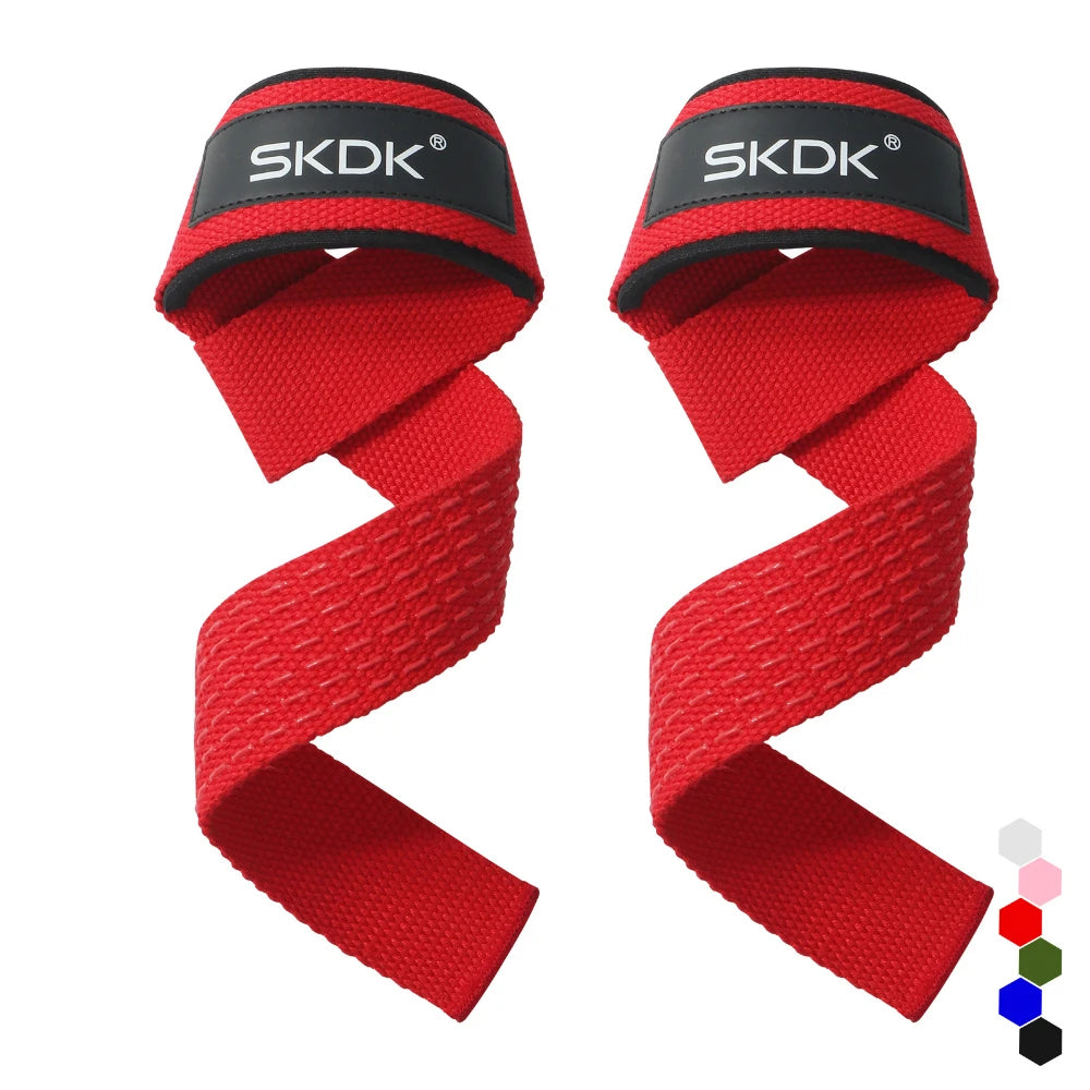2Pcs Weightlifting Wrist Straps Strength Training Adjustable Non-Slip Gym Fitness Lifting Strap Wrist Support Sports Grip Band