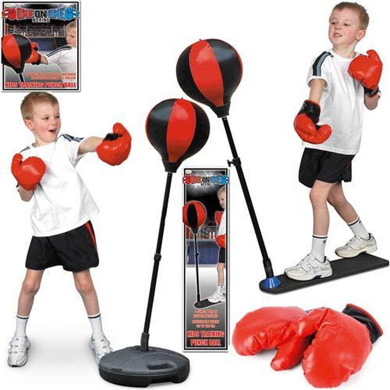 Children's Boxing Set: Punch Ball Bag and Gloves Kit for Fitness and Exercise - Ideal Birthday Gift Package