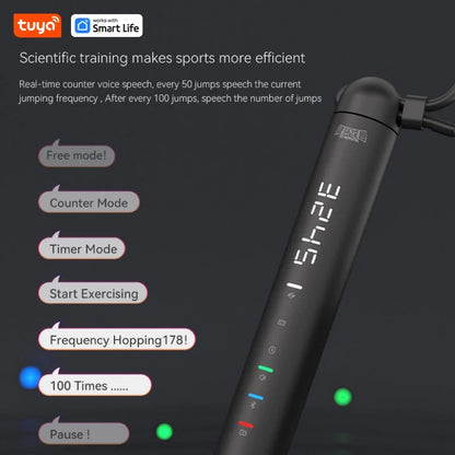 Tuya Smart Jump Rope,App Data Analysis,Workout Jump Ropes for Home Gym,Crossfit,Jumping Rope Counter for Exercise for Men, Women