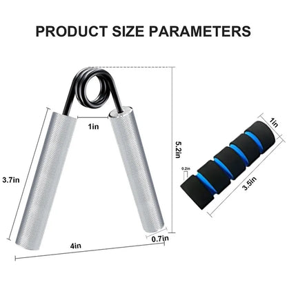 100-350Lbs Fitness Heavy Grips Forearm Exerciser Strengthener Metal Hand Grip with Sponge Cover Home Office Fitness Equipment