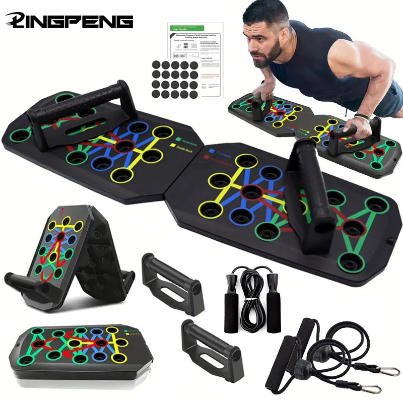 Folding Push-Up Board Support Muscle Exercise Multifunctional Table Portable Fitness Equipment Abdominal Enhancement Support