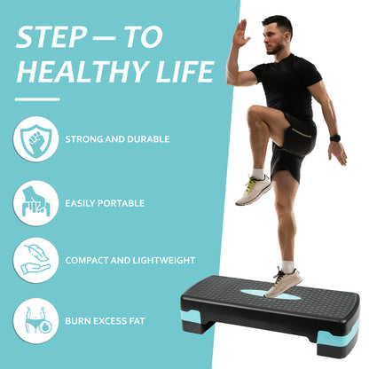 Aerobic Exercise Stepper Durable Non-Slip Mat Adjustable Fitness Yoga Equipment