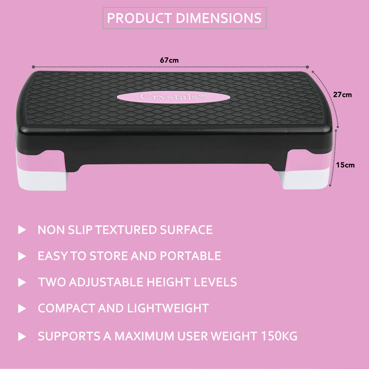 Aerobic Exercise Stepper Durable Non-Slip Mat Adjustable Fitness Yoga Equipment