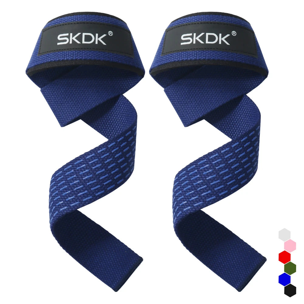 2Pcs Weightlifting Wrist Straps Strength Training Adjustable Non-Slip Gym Fitness Lifting Strap Wrist Support Sports Grip Band