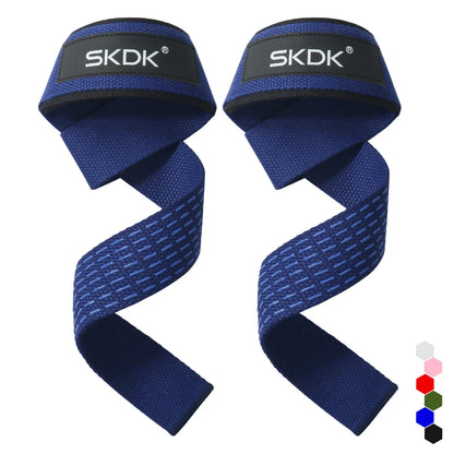 2Pcs Weightlifting Wrist Straps Strength Training Adjustable Non-Slip Gym Fitness Lifting Strap Wrist Support Sports Grip Band