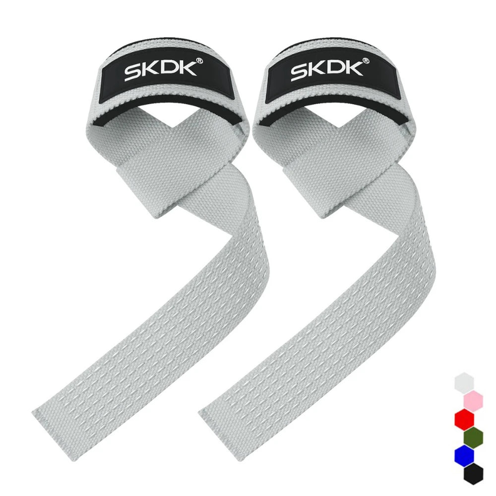 2Pcs Weightlifting Wrist Straps Strength Training Adjustable Non-Slip Gym Fitness Lifting Strap Wrist Support Sports Grip Band
