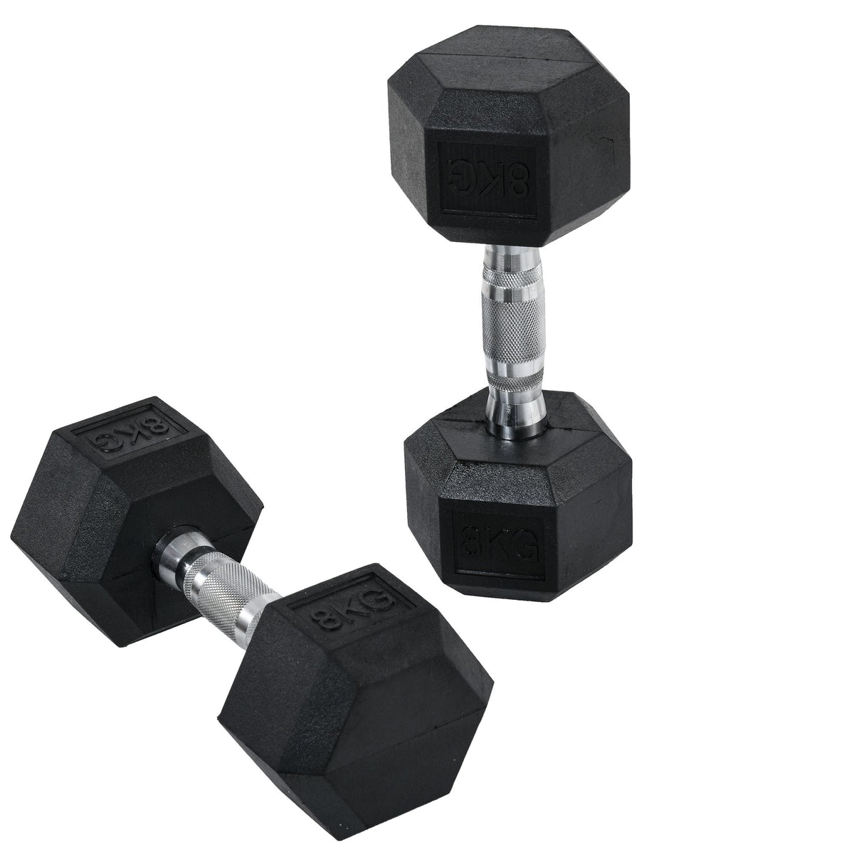 Rubber Dumbbell Sports Hex Weights Sets Home Gym Fitness Workout Exercise