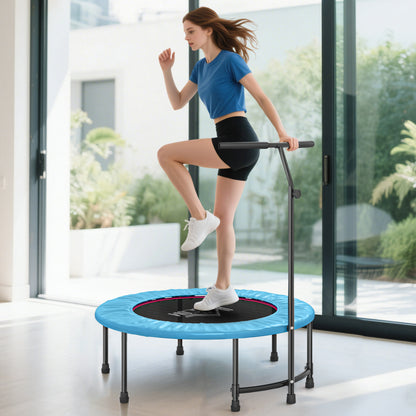 40" Trampoline Rebounder, Rebounder Trampoline, with Adjustable Handle, Orange