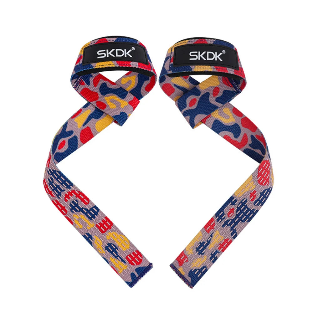 2Pcs Weightlifting Wrist Straps Strength Training Adjustable Non-Slip Gym Fitness Lifting Strap Wrist Support Sports Grip Band