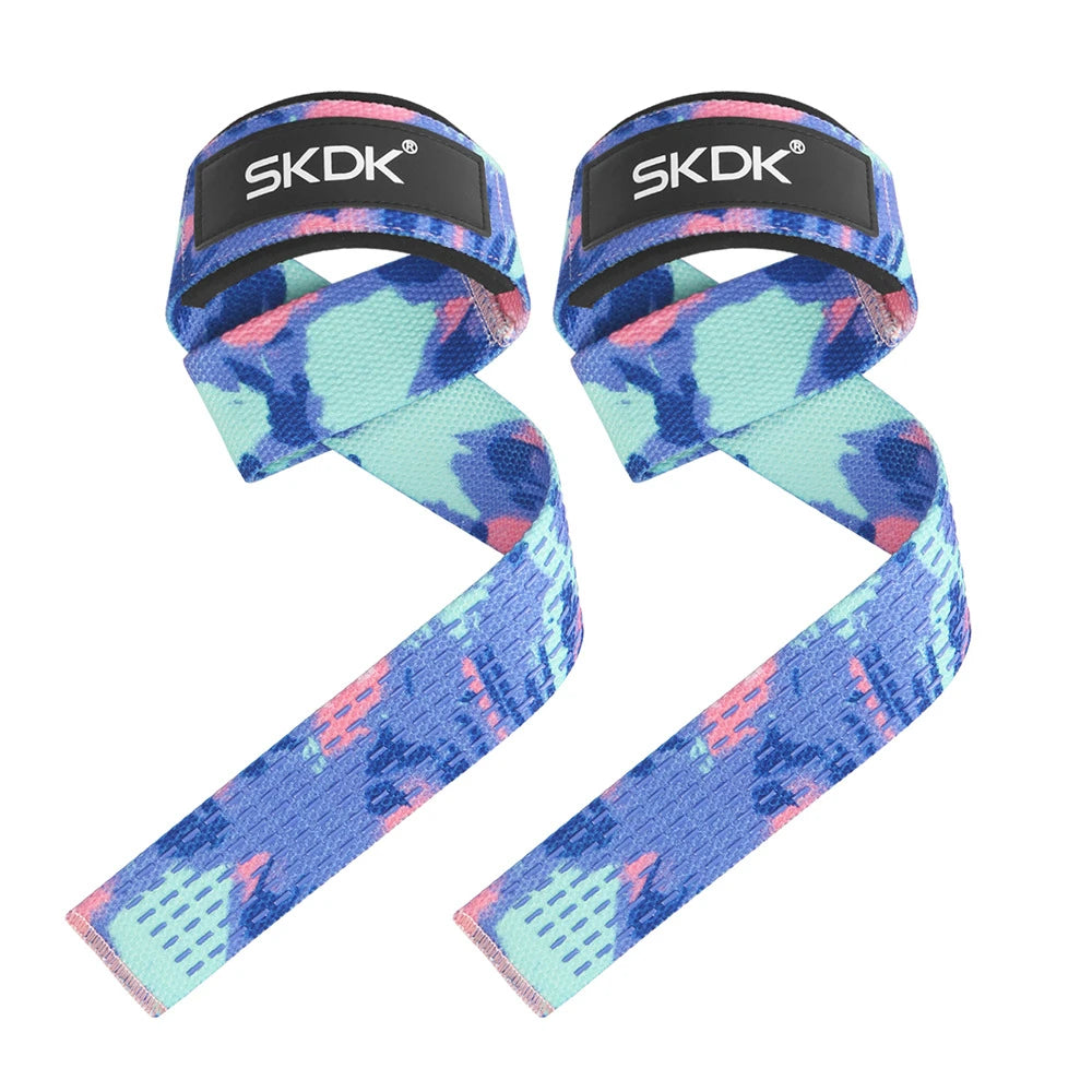 2Pcs Weightlifting Wrist Straps Strength Training Adjustable Non-Slip Gym Fitness Lifting Strap Wrist Support Sports Grip Band