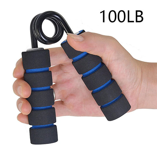 100-350Lbs Fitness Heavy Grips Forearm Exerciser Strengthener Metal Hand Grip with Sponge Cover Home Office Fitness Equipment